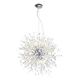 Der Feuer Baum Silber Blume Lüster, Kristalle klar Design AnhängerLicht Pendellampen.