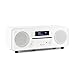 Produktbild auna Melodia • Radiowecker • DAB+ Radio • MP3-fähiger CD-Player • Bluetooth • DAB+ / UKW-Tuner • Dual Alarm • Snooze • Fernbedienung • weiß