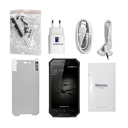 Telefonia Mobile Smartphone in offerte,Blackview BV4000pro IP68 Antipolvere Impermeabile 3G Dual SIM Quad Core 4.7'' HD Touchscreen IPS Android7.0 Smartphone,2GB RAM+16GB ROM,8MP/2MP,3680mAh