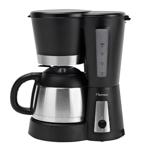 examen Bestron ARH800 Cafetière Isotherme 10 / 12 Tasses Noir / Inox 1 L 800 W