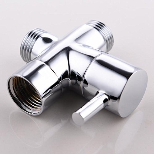 CIENCIA 3 Wege Umschaltventil G 1/2 “ massives Messing Brause Dusche Umschaltventil/Dusche Adapter/Umstellventil, Chrom DSF007 - 6