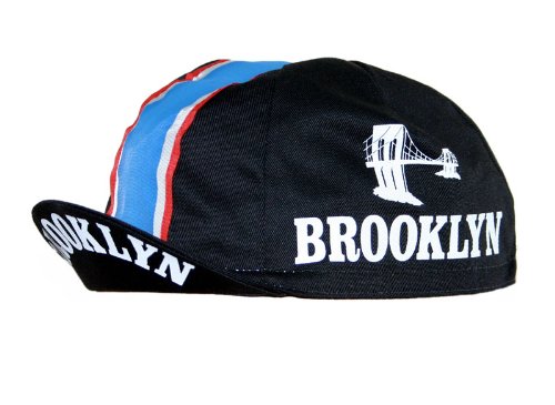 Radmütze Brooklyn Black Cap Rennmütze Retro Mütze - 2