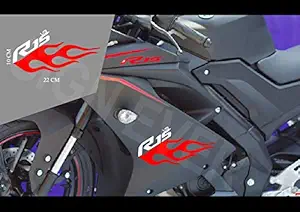 SIGN EVER Yamaha R15 V3 Stickers for Bike Graphics for Sides Tank Body Shark Vinyl Decals L x H 22.00 cm X 10.00 cm Pack of 2