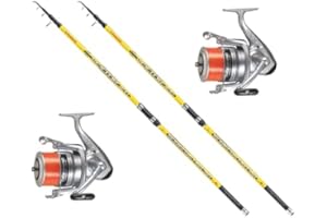 AGC Kit Surfcasting 2 Pz Canna Vektor 4,20 m 150 gr + 2 Pz Mulinello Oceanic 8000