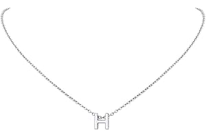 FindChic Tiny Initial Necklace for Women Monogram Jewelry Alphabet Stainless Steel Letter Chain…