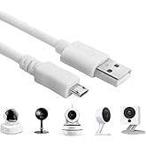 Micro USB Charging Cable for Security Camera, Long USB to Micro USB Power Cable Compatible with WyzeCam, YI Camera, NestCam, 