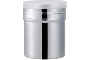 Mumusuki Polvo de Acero Inoxidable Coctelera Cocoa Chocolate Icing Sugar Shaker Tamiz para Hornear Cocina Restaurante en casa(S)