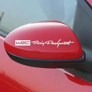 ONLINEMART RACING DEVELOPMENT WRC AUTO REAR VIEW MIRROR CAR STICKER