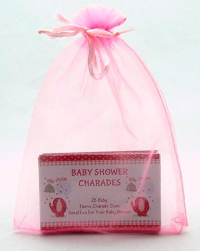 Baby Shower Party Game - Charades By Clever Little Gifts Fabulous Fun a real must have for all baby showers baby pink baby blue white (Baby Pink)
