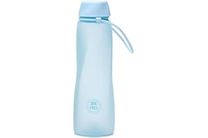 BBO IRISANA Irisana - Bottiglia - 550 ml - 8 x 8 x 21 cm - Bottiglia da palestra per lo sport - Bottiglia di plastica senza BPA per biciclette - Collezione Bbo