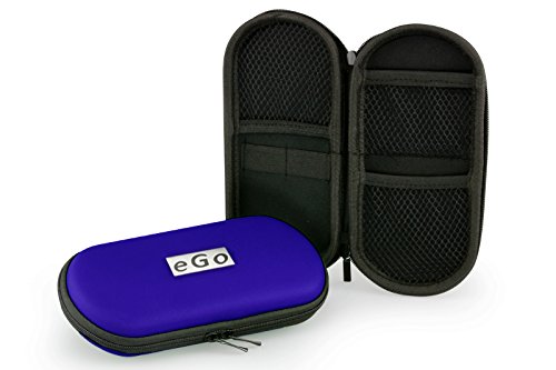 Aufbewahrungs-Etui Ego f  r E-Zigaretten und E-Shishas ideal als Tasche H  lle Bag Case zum Schutz oder f  r Liquids und Zubeh  r Blau