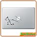 Produktbild "SAMURAI MÄNNCHEN SCHWERT " Aufkleber Sticker für Macbook Air 11 13, Macbook skin 13, 15, 17 Zoll inch Apple Notebook Aufkleber ohne Hintergrund Tattoo Vinyl PEGATINA Apple Mac Hintergrund