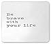 Produktbild Inspirational Mouse Pad, Be Brave with Your Life Quote in Classic Typographic Style Good Life, Standard Size Rectangle Non-Slip Rubber Mousepad, Black and White