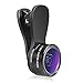 Produktbild 3 in 1 180 Grad Fisheye Fischauge Objektiv Plus 0.36x Super Weitwinkel Objektiv Plus 15X Makroobjektiv, Clip auf Handy Objektiv Kamera Objektiv Kit für Iphone 6s, 6, 5s, Samsung Galaxy und die meisten Smartphones - Schwarz