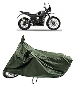 Tricway Bike Body Cover for Royaal enfieeld Himalayan Along with Dust Proof and Water Repellent with Premium Polyester Fabric (Olive Green)