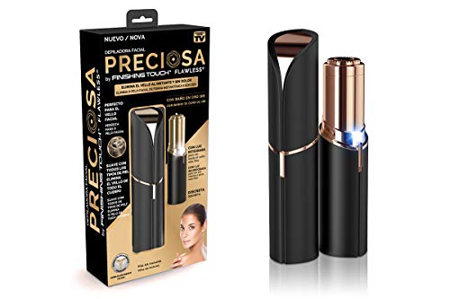 Preciosa depiladora facial. Elimina el vello al instante y sin dolor. (Negro)