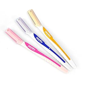 JYtop® 3Pcs Lady Face & Eyebrow Razor Trimmer Shaper Shaver Hair Removal Cosmetics Tool Razor Shaper, Hair Remover… - Image 2