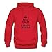 Red Informal Unique Keep Calm And Leeroy Jenkins Hoodies Xx-large Women Customized