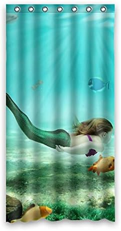 90 cm x183 cm (36 "x72") Bathroom Shower Curtain, Customized Tour Of The Beautiful Sea Mermaid Shower Curtain