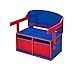Delta Children 3-in-1 Storage Bench and Desk (Blue/Red)