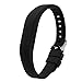 Produktbild dshs Flex 2 Accessory Bands für Fitbit Flex 2/Fitbit Flex2, mit Chrom claspor weichem Silikon Fitness Armband Strap, Wrist Band verstellbar Ersatz, schwarz