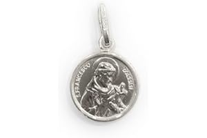 DE BUSSY Medaille San Francisco von Asis, aus Sterlingsilber.