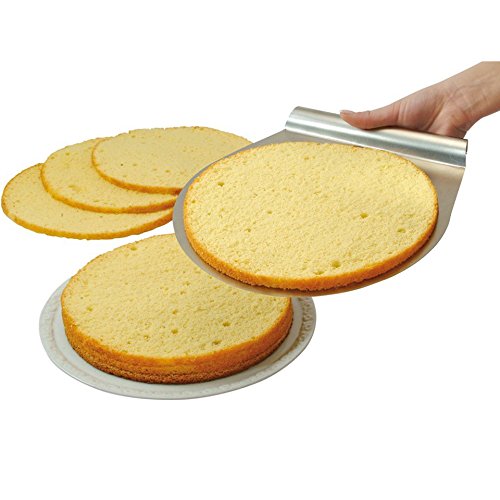 Goldbeing Torten Set inkl. Tortenheber, Tortenbodenteiler& Tortenboden-Schneidhilfe, Torten-Zubehör aus Edelstahl (Farbe: silber), Menge 1 x 3er Set - 6