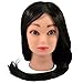 Neverland Professional 26" Long Hair 10% Real Human Hair Hairdressing Equipment Styling Head Doll Mannequin Training Head Tools Braiding Cutting Student Practice Model with Clamp