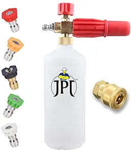 JPT Heavy Duty Foam Lance with 5PCS Nozzle Set and Quick Connector