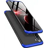 TheGiftKart Full Body 3 in 1 Slim Fit 360 Degree Protection Hard Bumper Back Case Cover for Xiaomi Redmi Note 8 (Blue Black)