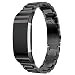 Produktbild Fitbit Charge 2 Bands AIRED Smartwatch Zubehör Ersatz Uhrenarmbänder mit Edelstahl Metall und Sicherheit Verschluss für Fitbit Charge 2 HR Fitness Tracker (Schwarz)
