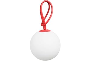Fatboy® Bolleke Rosso | Lampada a Sospensione LED per interni ed esterni | Senza Fili | Ricaricabile con USB