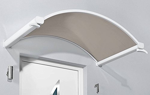 Preisvergleich Produktbild Gutta Rundbogenvordach NO-160 Getönt Weiß 7210106