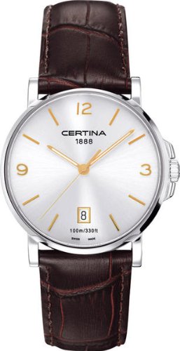 Certina Herren-Armbanduhr XL Analog Quarz Leder C017.410.16.037.01 Certina Herren-Armbanduhr XL Analog Quarz Leder C017.410.16.037.01