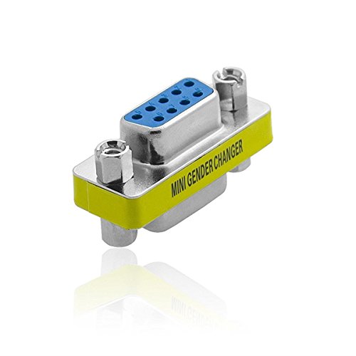 IIEasy DB9 RS232 Serieller Nullmodem-Adapter – Buchse auf Stecker – Eine kostengünstige Methode, ein Straight-Through-Kabel in ein Nullmodem-Kabel zu verwandeln-2 Stück - 4