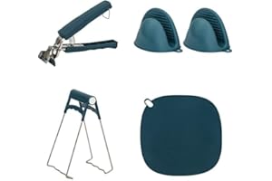 CARSMINDERS 4 Pack Bowl Tray Clips Stainless Steel Dish Pan Gripper Clip Clamp Bowl Holder Non-scalding Clips for Moving Hot Plate or Bowls with Food Out