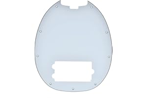 Dopro Bass Pickguard Fit für Musicman Classic 4 Saiten StingRay Bass Modelle weiß 3-lagig
