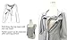 SN3021 Front Piping Maternity and Nursing Nighty Pajamas (UK 12-14, melange grey)