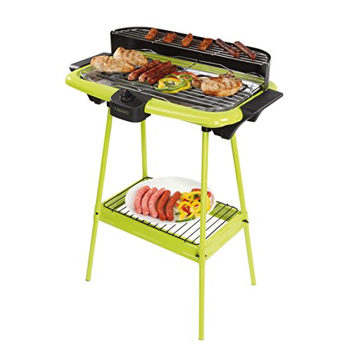 Domoclip dom297 V Elektrogrill auf Fuß schwarz/grün 2000 W - 2
