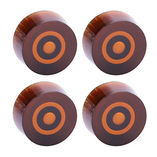 Dilwe 4 Pcs Electric Guitar Control Knobs, Volume Tone Plastic Knob Parts Replacement for Guitar