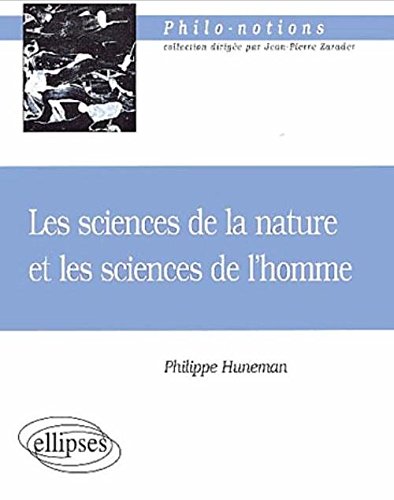 Les  sciences de la nature et les sciences de l'homme