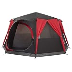 Coleman Tent Octagon, 6 Man Festival Dome Tent, 6 Person Family Camping Tent with 360° Panoramic Vie...