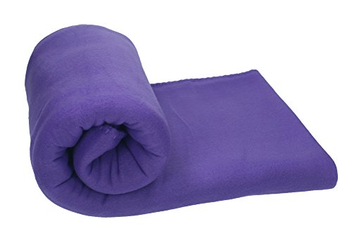Betz Luxus Fleecedecke Kuscheldecke Farbe lila Größe 130x170 cm Qualität: 220 g/m²