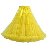 petticoat palme gelbe blätter Taille Standard Größe: 25.2-39.4inches. Kleid-Länge: 21.7inches.
