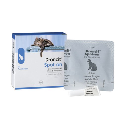 Preisvergleich Produktbild Droncit® Spot-on Lösung Pipetten, 4x0.5 ml