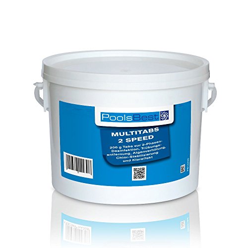 3 Kg - PoolsBest® Multi 2 Speed 6 in 1, Tabs (schnell- & langsaml.)