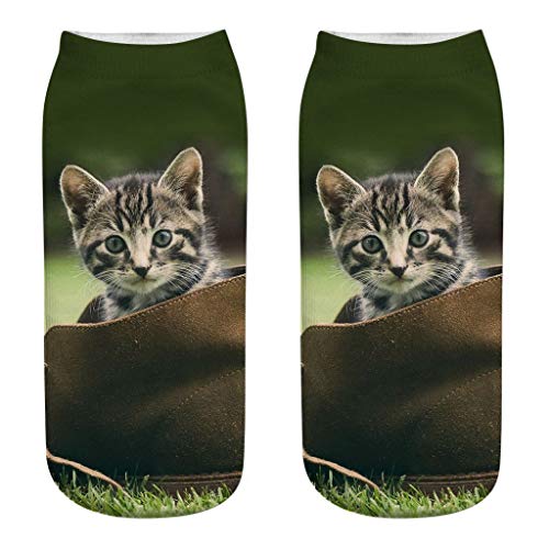 Preisvergleich Produktbild QUINTRA Socken 3D Nette bunte Karikatur-beiläufige Socken-Neuheit Lustige Haltbarkeit kurze Socken
