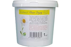 Trustleaf 1 kg / 2,2 libras de secado de flores de gel de sílice granular, 0,5 – 1 mm, arena de grano (1 kg de tina - f)