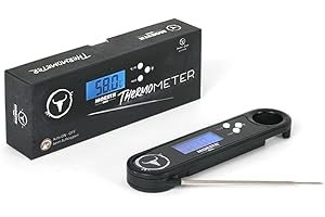 MOESTA BBQ EST. 2012 MOESTA-BBQ 10668 Thermometer No.2 - Beleuchtetes digitales Grillthermometer - Einstichthermometer für Braten, Steak