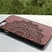 Produktbild Coco Schutzhülle für iPhone 6S Plus, mit Laser-Schnitzerei, aus Holz, mit strapazierfähigem Polycarbonat, schmal, für Apple iPhone 6S Plus, iPhone 6 Plus (5,5 Zoll), Mandala-Wood